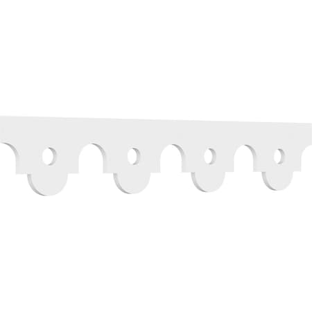 Ekena Millwork Capistrano Architectural Grade PVC Running Trim, 8"H x 5/8"P x 48"L RUNP08X0625X48CPS